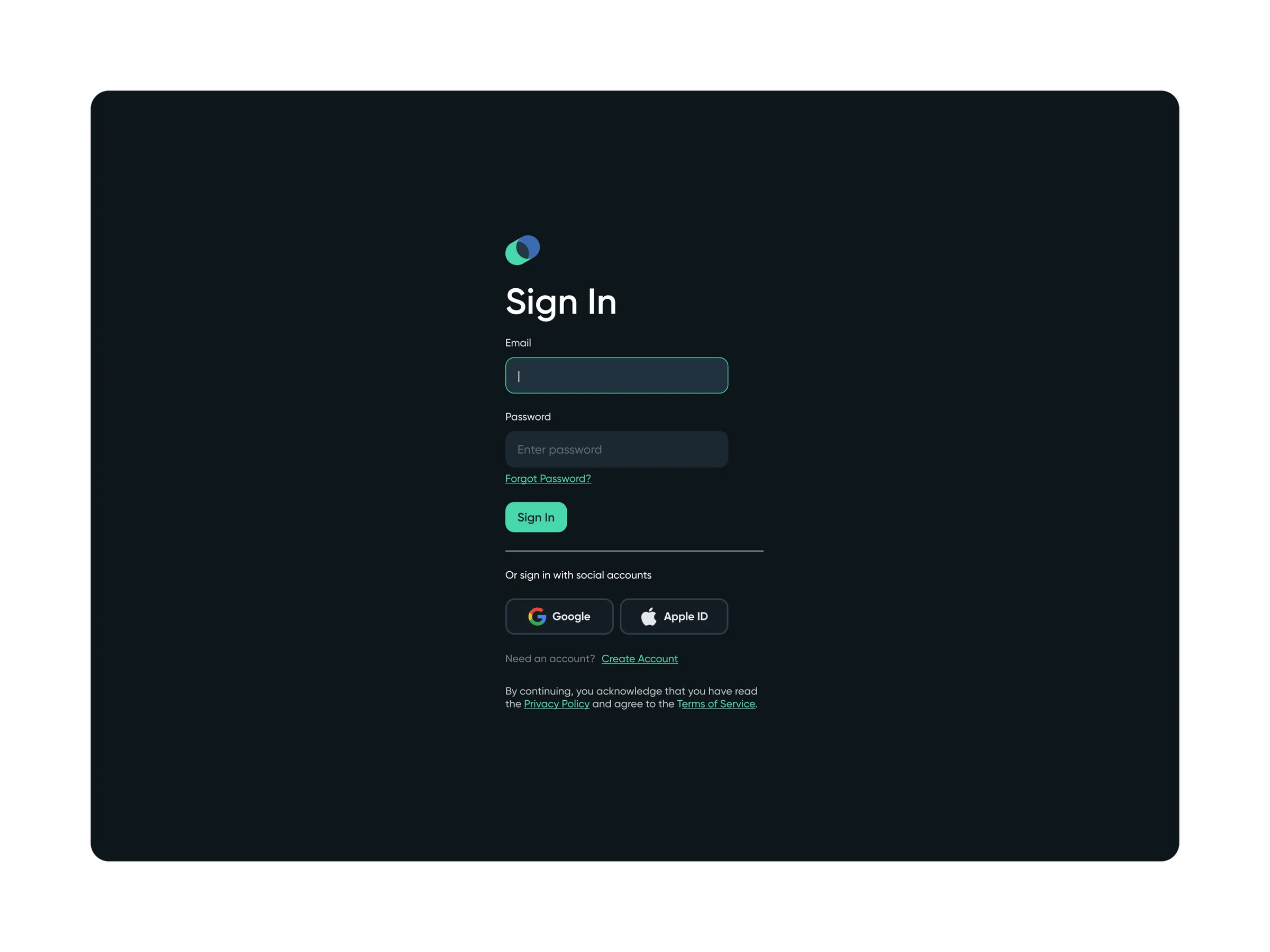 Immertec sign-in interface showing streamlined authentication options